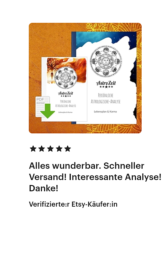 Bewertung mit fünf Sternen und positiver Rückmeldung zu einer Analyse.