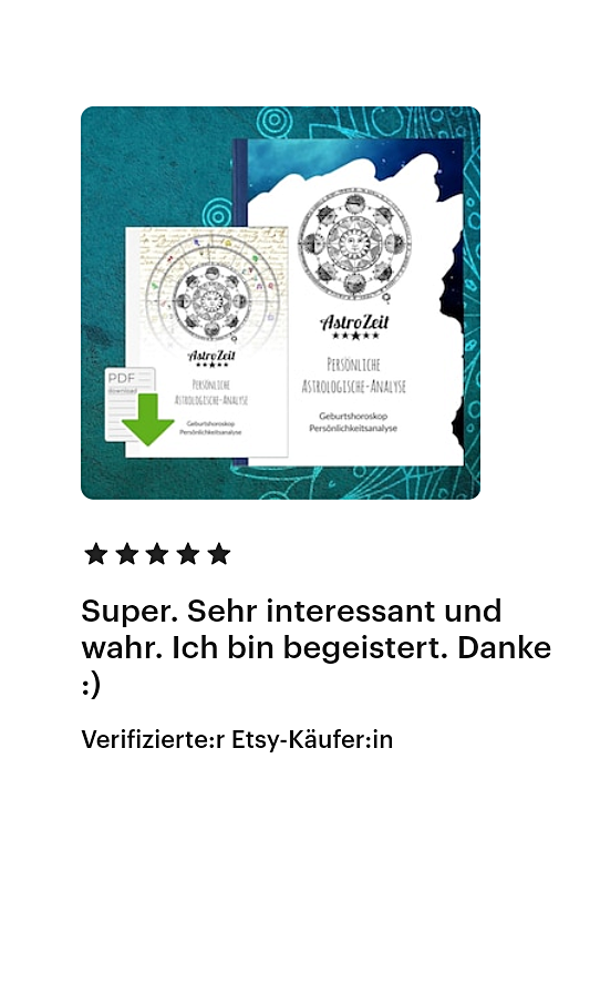 Bewertung mit fünf Sternen und positiver Kommentar über ein Produkt.