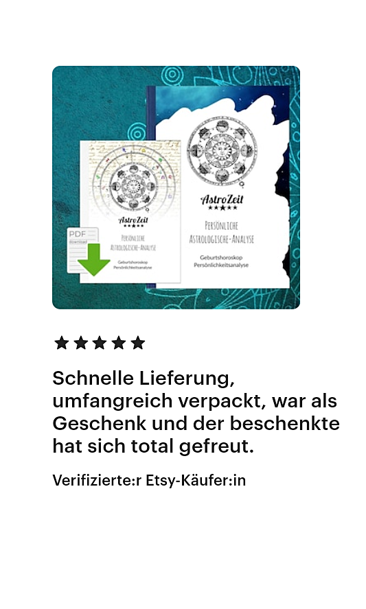 Bewertung mit fünf Sternen zur schnellen Lieferung und positive Rückmeldung eines Kunden.